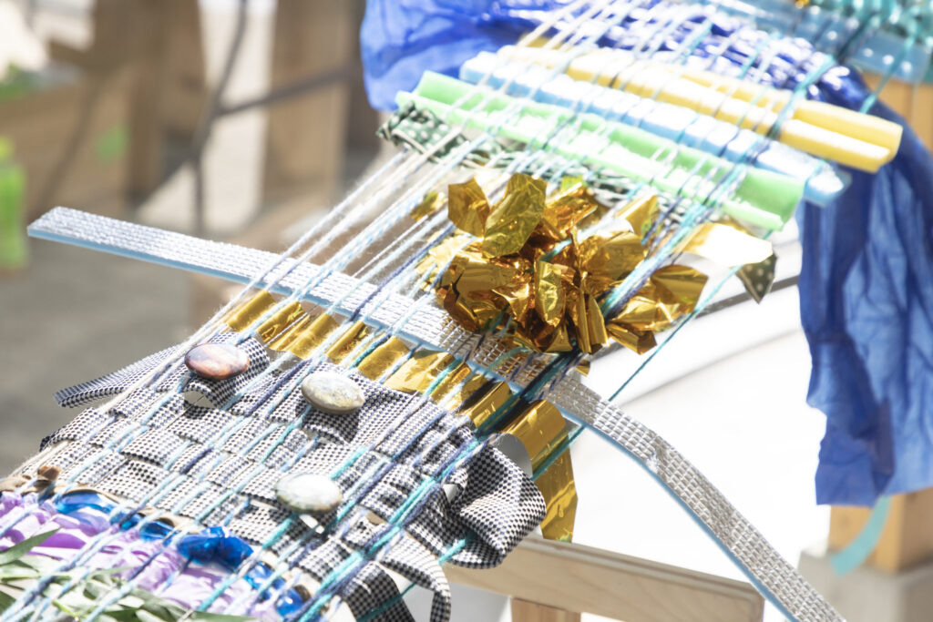 あーつひろば成果展示：機織りのオノマトペ～天の川ぎんが