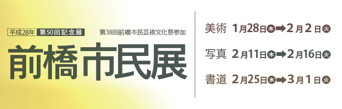 平成28年 第50回記念展 前橋市民展